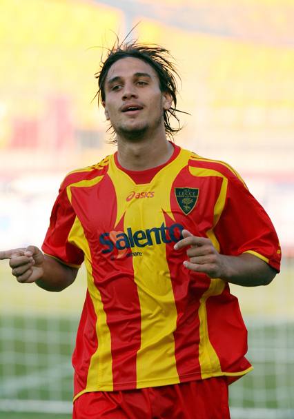 Osvaldo nel settembre 2006 con la maglia del Lecce